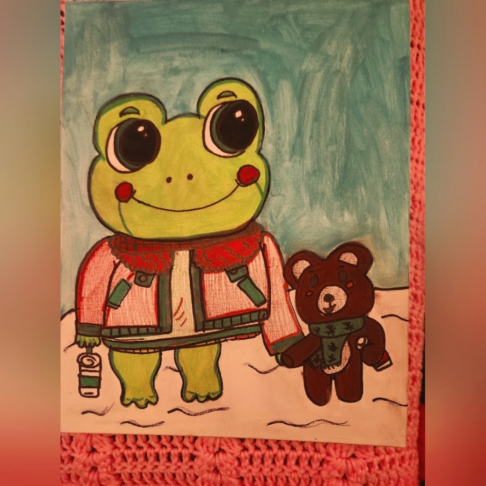 Frog and bear.